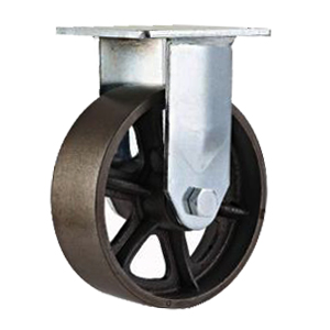 Polyurethane on Cast Iron Wheel R 2 Caster Wheels Set  4" 5" 6" 8" 
