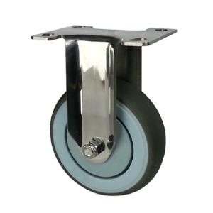 Fixed stainless steel caster wheels