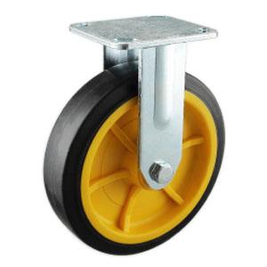 Heavy duty rubber caster wheels