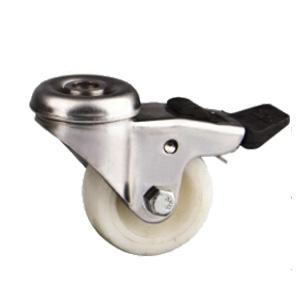 Hollow king pin stainless steel caster