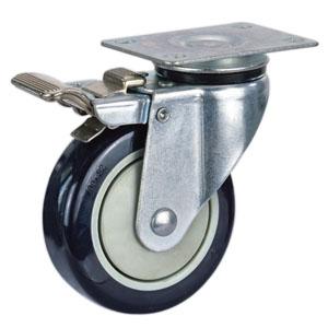 Locking swivel casters