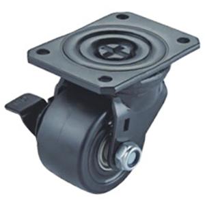 Low profile industrial casters
