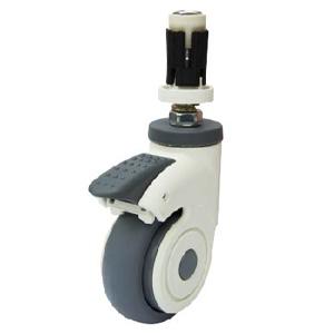 Medical equipment caster wheels