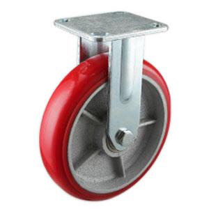 PU mold on cast iron wheels