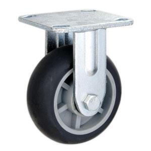 Rigid dolly caster wheels