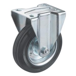 Rigid rubber trolley wheels