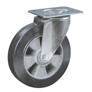 Rubber coated on aluminum core casters