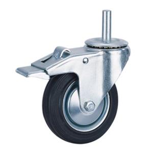 Rubber trolley caster wheels