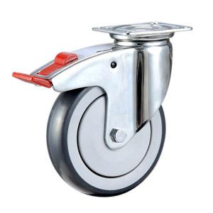 Soft rubber caster wheels