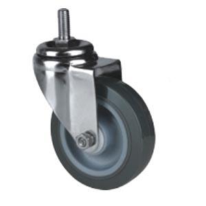 Stainless Steel Caster With Threaded Stem