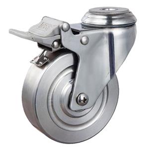 Stainless casters hollow kingpin