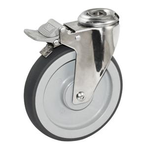 Stainless steel medical casters