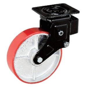 Swivel shock absorbing casters