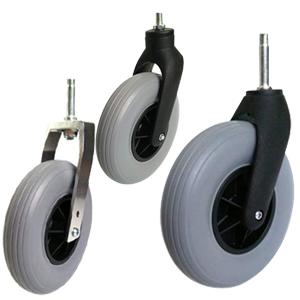 Wheelchair wheels with fork
