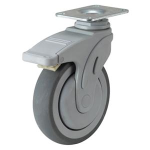 Medical caster with brake